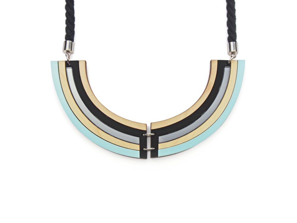Image of Rhythm Necklace - Pastel Blue