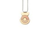 Concentric Circle Necklace - Rose