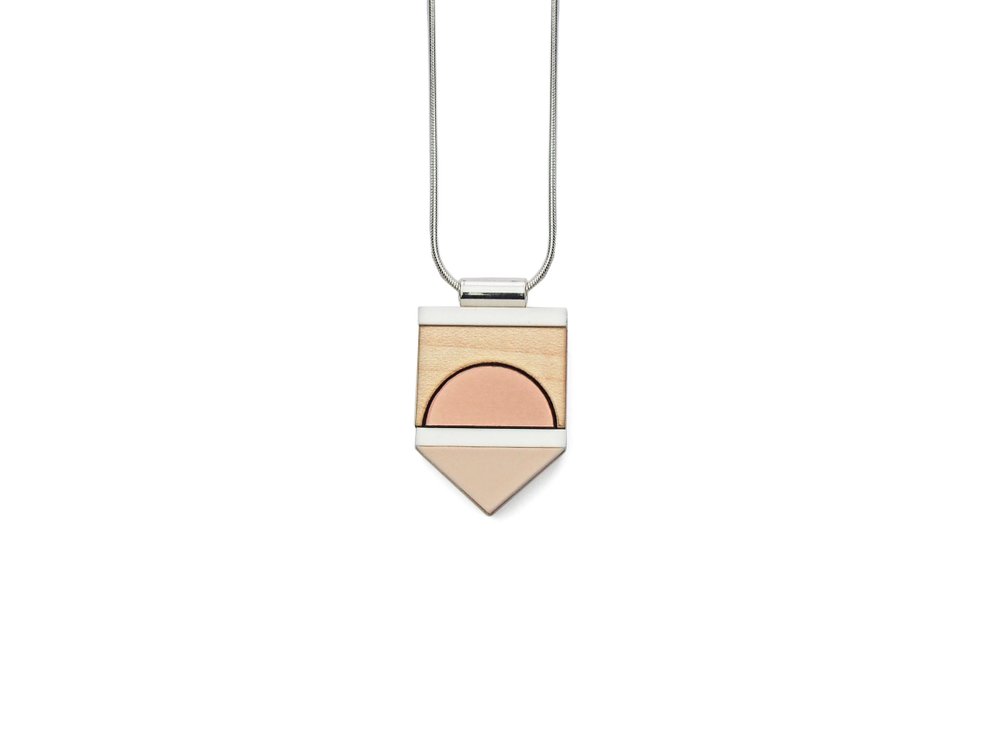 Image of Form Necklace - Rose
