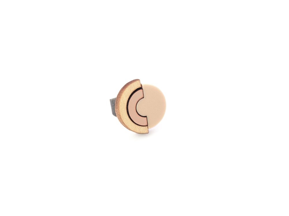 Image of Contour Ring - Rose