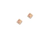 Frame stud earrings - Rose